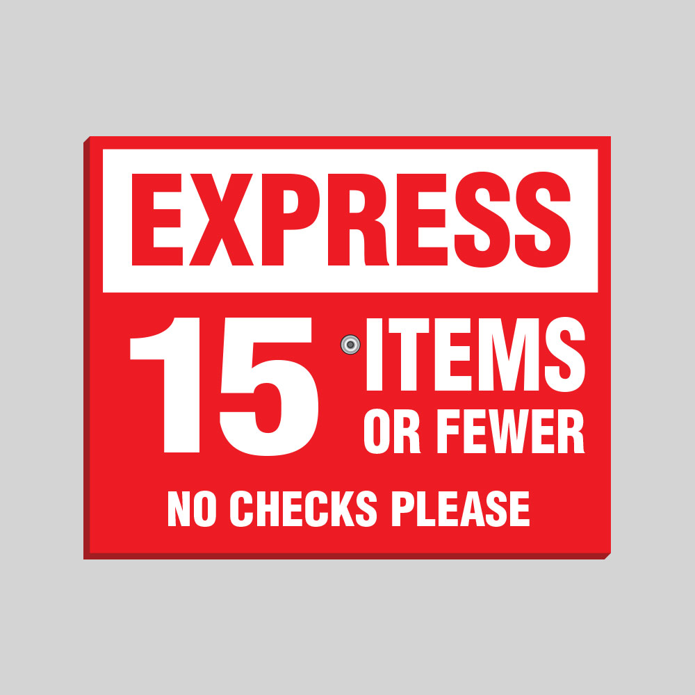 Removable Express Sign EXS006