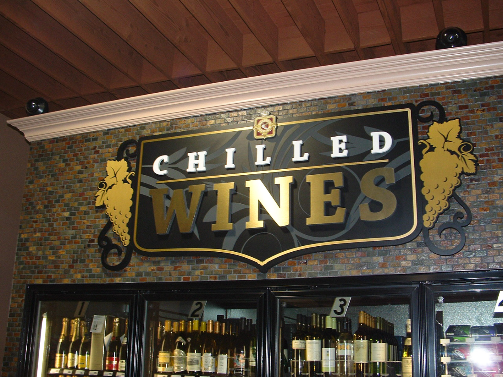 Mission Wine & Spirits - Chilled Wines Sign